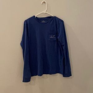 Blue long sleeve vineyard vines shirt